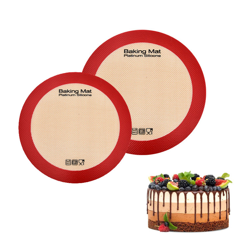Air Fryer - Round Silicone Baking Mat,Non-Stick Reusable Air