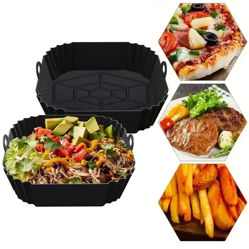 1PC Silicone Air Fryer Basket, - Air Fryer ulasan dan harga