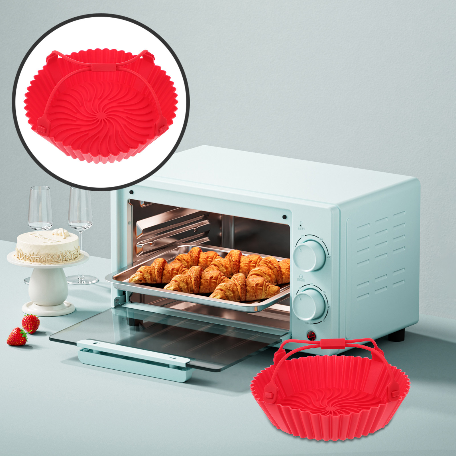 Air Fryer Silicone Tray Heat R - Air Fryer ulasan dan harga