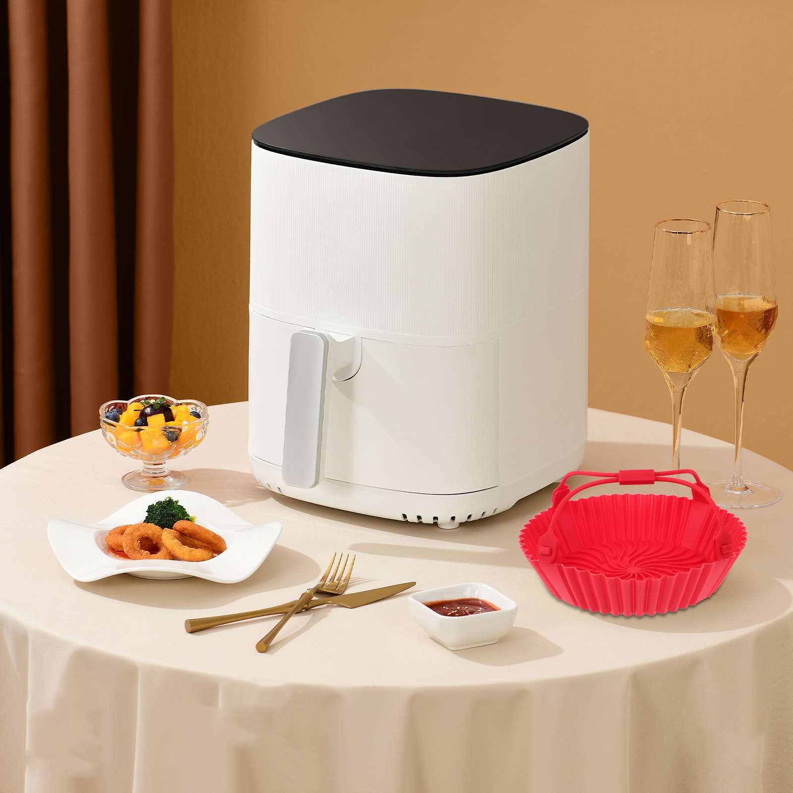 Air Fryer Silicone Tray Heat R - Air Fryer ulasan dan harga