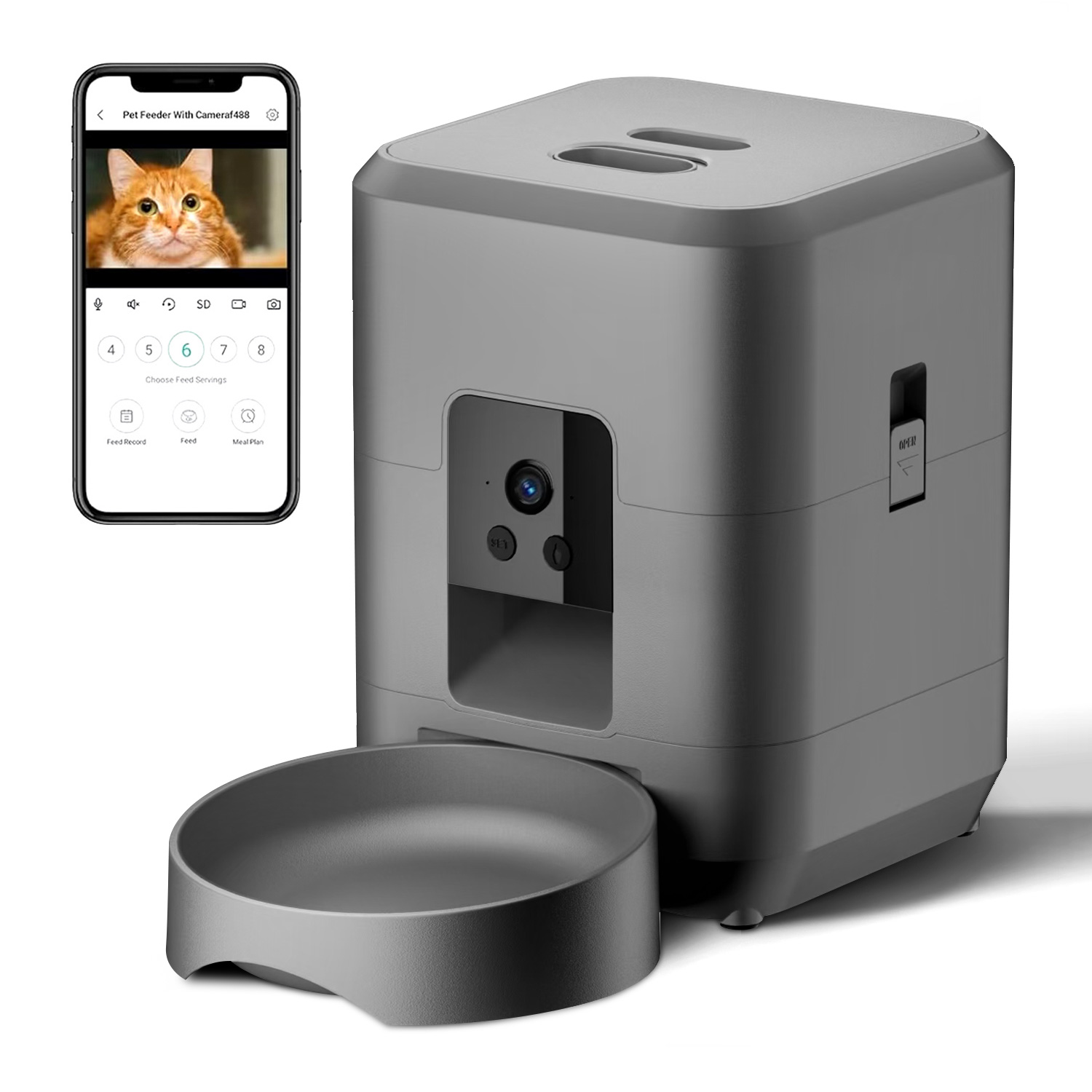 Cat Automatic Feeder With Came - Kitchen Appliances Video ulasan dan harga